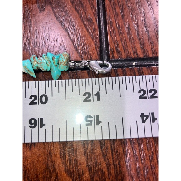 Crystal Avenue Beaded Light Green Stones Rhinestone Cross 21 3/8 Inch Necklace! - Picture 8 of 8